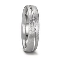 Partnerring 750/18 K Weissgold Diamant 0.025 ct, 5 Steine, tw-si-556779