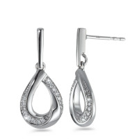 Ohrhänger 750/18 K Weissgold Diamant weiss, 0.16 ct, 34 Steine, Brillantschliff, w-si-558051