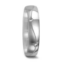 Partnerring 750/18 K Weissgold Diamant 0.06 ct, 6 Steine, tw-vsi-558463