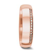 Partnerring 750/18 K Rosegold Diamant 0.075 ct, 15 Steine, tw-vsi-558491