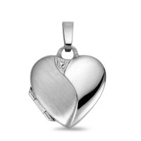 Medaillon Silber rhodiniert Herz-559974