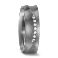 Partnerring Titan Diamant weiss, 0.07 ct, 7 Steine, w-si-560775