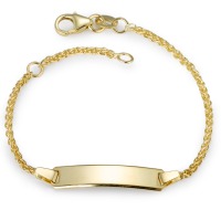 Gravurarmband 375/9 K Gelbgold 16-18 cm verstellbar Ø1.7 mm-561250