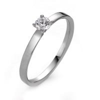 Solitär Ring 375/9 K Weissgold Moissanite 3.5 mm-561816