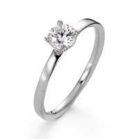 Solitär Ring 375/9 K Weissgold Moissanite 5 mm-561817
