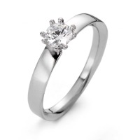 Solitär Ring 375/9 K Weissgold Moissanite-561819