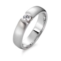 Solitär Ring 375/9 K Weissgold Moissanite-561826