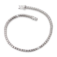 Armband 750/18 K Weissgold Diamant 2.673 ct, 71 Steine, w-si 18 cm-563333