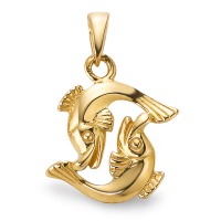 Anhänger 750/18 K Gelbgold Fisch 17 mm-563410
