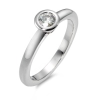 Solitär Ring 750/18 K Weissgold Moissanite-563477