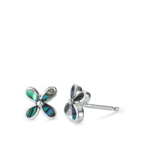 Ohrstecker Silber Abalone Blume Ø8 mm-564115