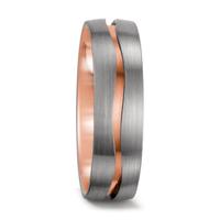 Partnerring 750/18 K Rotgold, 750/18 K Weissgold-564238