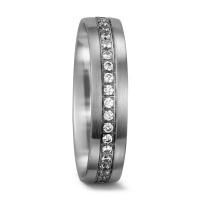 Partnerring 750/18 K Weissgold Diamant 0.23 ct, 23 Steine, tw-si-564651