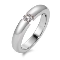 Solitär Ring 750/18 K Weissgold Diamant weiss, 0.25 ct, Brillantschliff, w-si-566158
