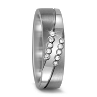 Partnerring Titan Diamant 0.10 ct, 10 Steine, w-si-567172