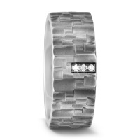 Partnerring Titan Diamant 0.03 ct, 3 Steine, w-si-567676