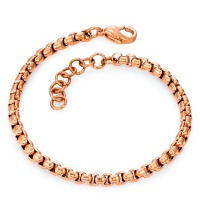 Armband Edelstahl rosé IP beschichtet 18.5-21.5 cm verstellbar Ø4 mm-568187