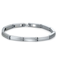 Armband Edelstahl Zirkonia 19 cm-568803