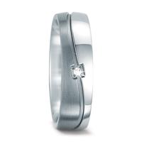 Partnerring Edelstahl Diamant 0.013 ct, w-si-568847