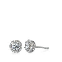 Ohrstecker Silber Zirkonia rhodiniert Ø7 mm-569217