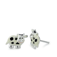 Ohrstecker Silber lackiert Kuh-572232