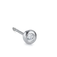 Ohrstecker 1 Stk 375/9 K Weissgold Zirkonia Ø4 mm-572364