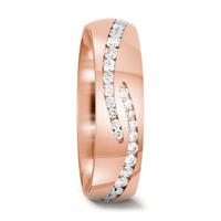 Partnerring 750/18 K Rotgold Diamant 0.84 ct, 57 Steine, w-si-572446