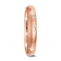 Partnerring 750/18 K Rosegold Diamant weiss, 0.045 ct, 9 Steine, tw-vsi-572670
