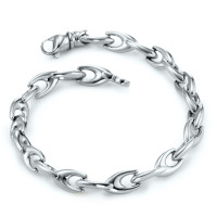 Armband 750/18 K Weissgold 19 cm Ø6 mm-573856