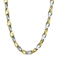 Collier 750/18 K Gelbgold, 750/18 K Weissgold 45 cm Ø6 mm-573863
