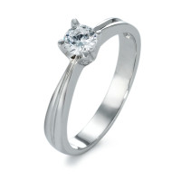 Solitär Ring 375/9 K Weissgold Moissanite-574382