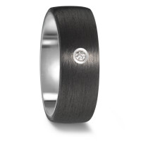 Partnerring Titan, Carbon Diamant 0.03 ct, w-si-574474