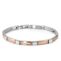 Armband Edelstahl Zirkonia IP beschichtet 19 cm-575423
