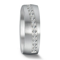 Partnerring Silber Zirkonia 17 Steine rhodiniert-576248