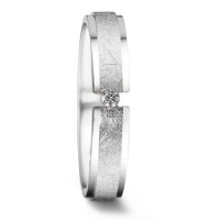 Partnerring 750/18 K Weissgold Diamant 0.03 ct, tw-si-579173