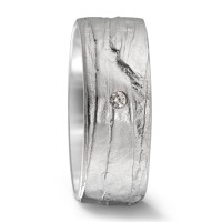 Partnerring 750/18 K Weissgold Diamant 0.02 ct, w-si-580173