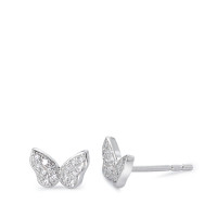 Ohrstecker Silber Zirkonia rhodiniert Schmetterling-580832