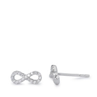 Ohrstecker Silber Zirkonia rhodiniert Infinity-580842