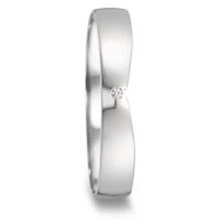 Partnerring 750/18 K Weissgold Diamant 0.005 ct, tw-vsi-581806
