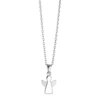 Halskette mit Anhänger Silber rhodiniert Engel 36-38 cm verstellbar