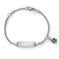 Gravurarmband Silber rhodiniert Kleeblatt 12-14 cm verstellbar-582249