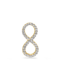 Anhänger 375/9 K Gelbgold Zirkonia Infinity-582455