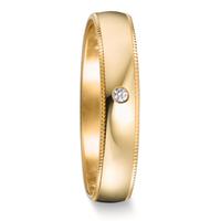 Partnerring 750/18 K Gelbgold Diamant 0.01 ct, w-si-582727