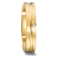 Partnerring 750/18 K Gelbgold Diamant 0.01 ct, w-si-582743