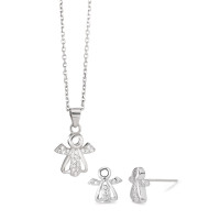 Set Silber Zirkonia rhodiniert Engel 38 cm-584528