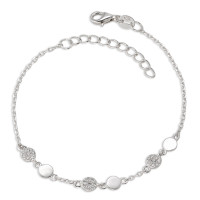Armband Silber Zirkonia rhodiniert 15-18 cm verstellbar-584674