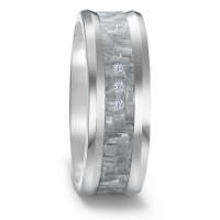 Partnerring Titan, Carbon Diamant 0.03 ct, 3 Steine, w-si-584757