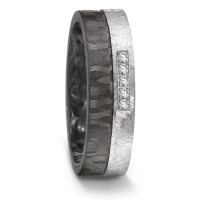 Partnerring 999 Tantal, Carbon Diamant 0.05 ct, 5 Steine, w-si-585197