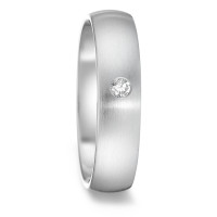 Partnerring Edelstahl Diamant 0.04 ct, tw-si-585310