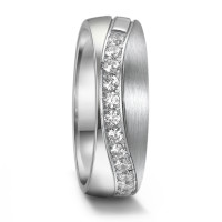Partnerring Edelstahl Zirkonia 16 Steine-585529